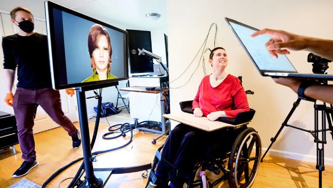 脑机接口技术让瘫痪18年的患者通过AI实时“说线秒(图2)