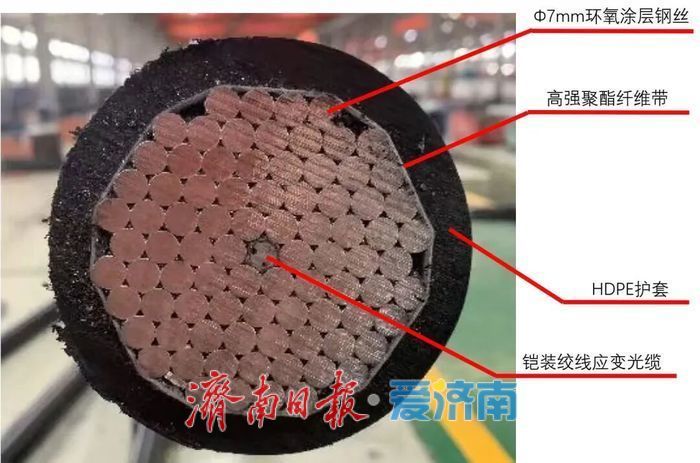 国内首次应用！济南黄河大桥（老桥）斜拉索叠加新buff_今日头条_大众网(图3)